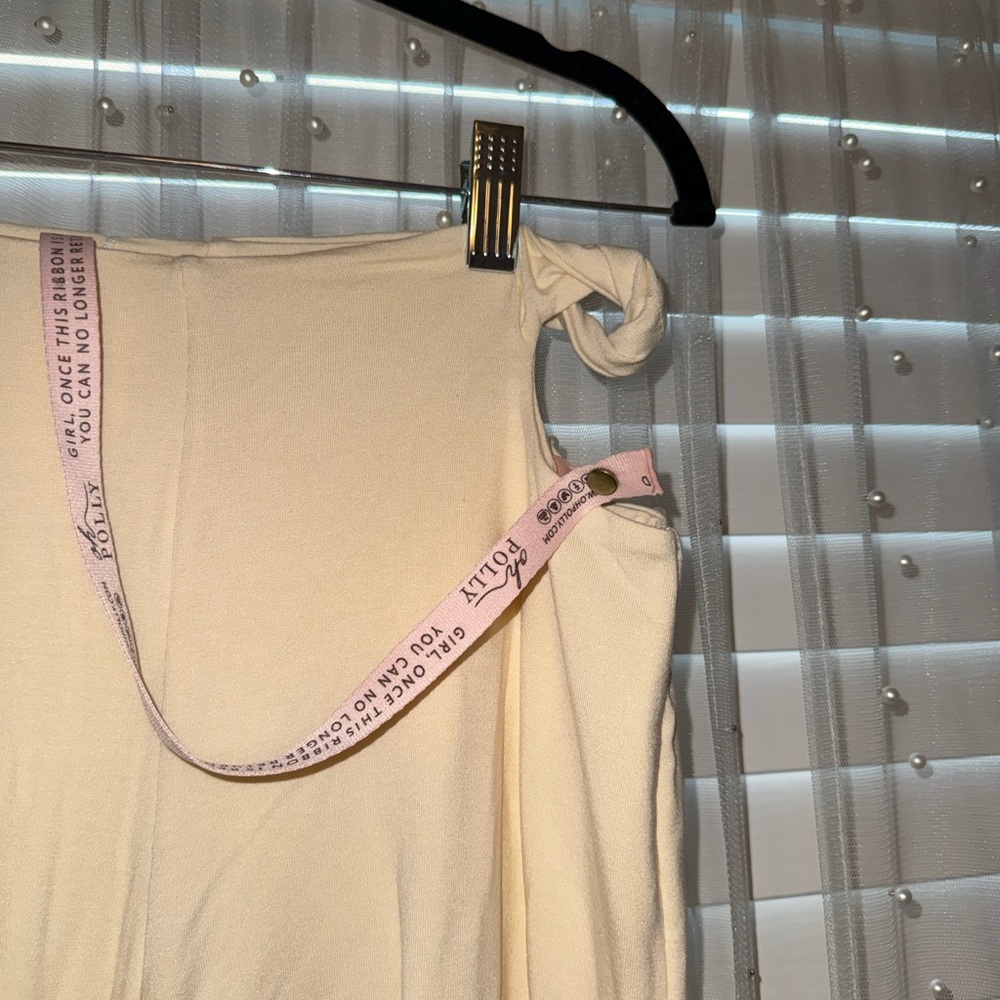 Oh Polly Cream Wide Leg Pants - Picture 2 of 5